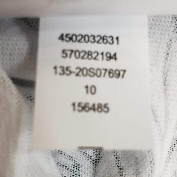 NWT Soma Dolman Hoodie Women XXL White Floral Burnout V-Neck Short Sleeve - Picture 9 of 9